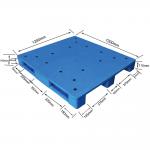 1300*1200mm Blue Nestable Plastic Pallet Single Faced ISO9001