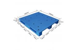 China 1300*1200mm Blue Nestable Plastic Pallet Single Faced ISO9001 supplier