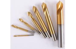 China 90 Degree Carbide End Mill Countersink Chamfer Drill Bits Center Spotting Titanium Cobalt supplier