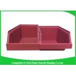 20L Shelving Industrial Plastic Totes , Hardware Storage Containers Space Saving