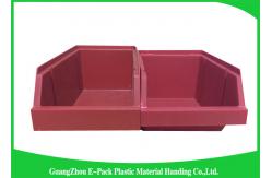China 20L Shelving Industrial Plastic Totes , Hardware Storage Containers Space Saving supplier
