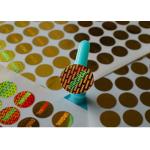 Gold Security Custom Hologram Stickers Anti Counterfeiting For Box Packing for sale