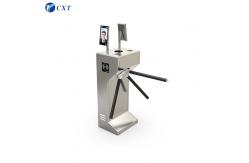 China Vertical Tripod Turnstile Gate Stainless Steel With TCP/IP Communication Interface supplier