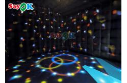 China Black Inflatable Night Club Party Cube Tent Portable Blow Up Nightclub supplier