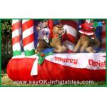 Inflatable Christmas Decoration House Bouncer , Custom Inflatables Product