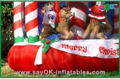 China Inflatable Christmas Decoration House Bouncer , Custom Inflatables Product supplier