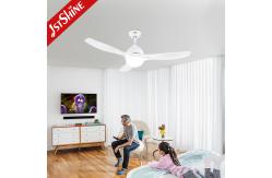 China 48 Inch Modern Indoor Ceiling Fan With 3 CLR Brightness LED Light supplier