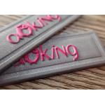 Sew On Custom Clothing Patches Embossed 3D PVC Logo Patches With Felt Fabric