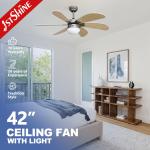 Remote Control Low Watt Ceiling Fan 42 Blade Size 3000K/4500K/6000K Color Temperature for sale