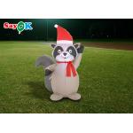 ROHS Inflatable Holiday Decorations Raccoon Indoor And Outdoor Cartoon Christmas Yard for sale