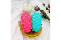 China Customized High-Quality Soft Rubber Silicone Shower Brush For Shower Massage Use supplier
