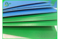China 1.2mm High Stiffness Shiny Blue Solid Paper Board For Carton Box supplier