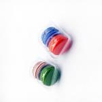 PVC/PET macaron candy cookie packaging 2 cells blister tray for sale