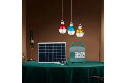 China ABS 9W*3PCS Bulbs Home Solar Panel Energy System With FM Radio supplier