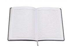 China Silver Hardbound Notebook Journal , Leather Bound Notebook A5 Hot Stamping supplier
