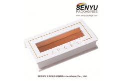 China Private label empty eyelash packaging drawer boxes with window supplier
