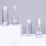 Clear PETG Round Lip Gloss Container Recyclable Plastic Bottle for sale