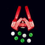 Hand Held Crown Seal Bottle Capper , Rigid Plastic Bottle Cap Twin Lever Capper 