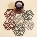 Hexagonal Heat Resistant Silicone Mat for sale