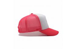 China Polyester Foam Front 5 Panel Trucker Hat High Crown Mesh Back supplier