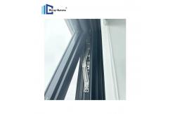 China Custom Double Glazed Aluminum Window Tempered Glass Awning Window for Bathroom supplier
