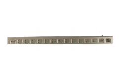 China Industrial Kiosk Mini Stainless Steel Metal Keyboard With USB And Rear Panel Mounting supplier