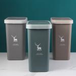 Household 11L Plastic Dustbin Anti Skid With Lid Living Room Bedroom Using for sale