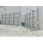 Workshop Cantilever Warehouse Racks , Cantilever Lumber Storage Racks Galvanized