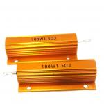 Golden aluminum encased wire wound resistor 100W 1.5R for sale