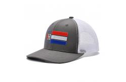 China Pre curved Richardson 112 Trucker Hats 6 Panel Flat Embroidery Custom Logo supplier