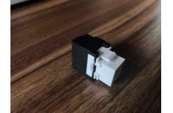 China UTP 180 Degree Cat6a Keystone Jack , PC Material Tool Free Keystone Jack supplier
