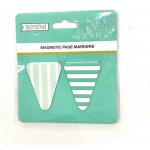 Mini Marks Triangle Magnetic Bookmark Page Marker For Book Reading for sale