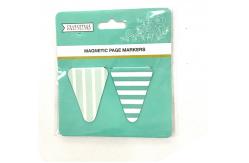 China Mini Marks Triangle Magnetic Bookmark Page Marker For Book Reading supplier