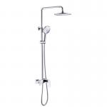 Thermostatic Single Handle Round Shower Set Brass Body Chrome Finished for sale