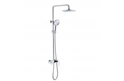 China Thermostatic Single Handle Round Shower Set Brass Body Chrome Finished supplier