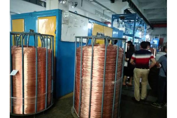 Metal Melting Furnace Continuous Wire Drawing Machine Copper Rod Upward Casting