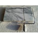 5 Marble Cheese Slicer , Marble Cheese Board Cutter Anti Slip White With Vein for sale