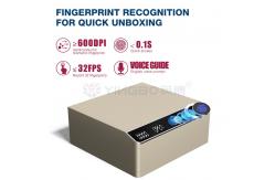 China 22kg Biometric Fingerprint Lock Single Layer Jewelry Safe Box With Auto Open supplier