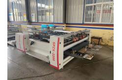 China Double Piece Carton Paper Box Pasting Folding Gluing Machine Mechanical supplier