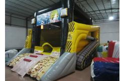China Digging car inflatable bouncer / Engineering vehicles inflatable bouncer / Inflatable building car bouncer supplier