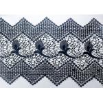 Customized Width Polyester Lace African Cord Trims With OEKO TEX 100 / Lace Dress Fabric for sale