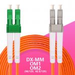 OM1 Multimode Fiber Optic Cable Duplex 2 Core Lc To Lc Fibre Patch Cable for sale