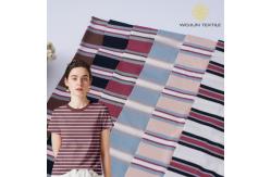 China Moisture Absorbing Breathable Smooth Striped Knit Fabric For T Shirt supplier