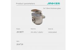 China Semi Circular Metal Glass Clips Durable Fixing For 6mm Thickness Glass supplier