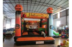 China Inflatable Halloween Pumpkin Theme Minnie Mouse Jumping Castle Inflatable Halloween Bouncer supplier