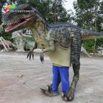 LED Light  Animatronic Raptor Costume Real Dinosaur Suit 4.5m Length for sale