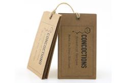 China Biodegradable CMYK 300gsm Kraft Paper Hang Tags For Jeans 50x90mm supplier