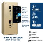 Germany 3D Laser Cutting Technology Commercial Safe Box With Removable Shelves H1580mm