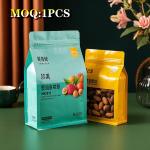 Wholesale Square Bottom Bag Matte Printing Zipper Aluminum Foil Flat With Logo