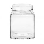 Classic European Style FDA 300ml Square Glass Jars for sale